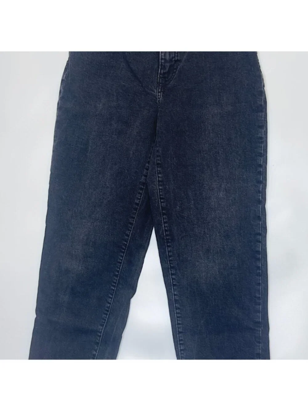 Banana Republic Jeans Womens 27/4 Black High Rise Straight Stretch Denim